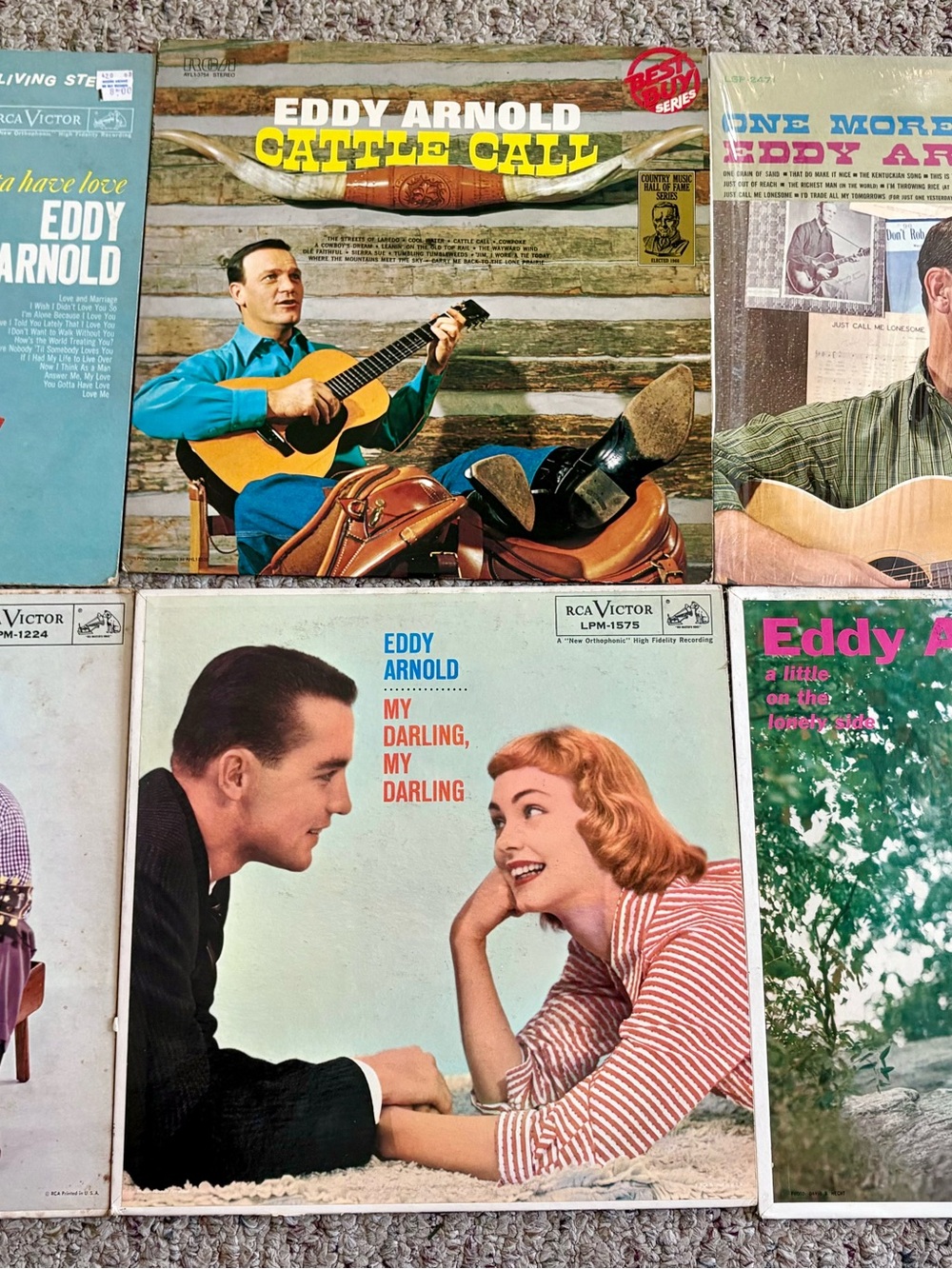 Lot Of 6 Eddie Arnold Vinyl LPs 50s 60s Classic Country VG To VG+